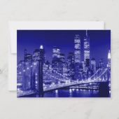 Blue New York City uitnodiging (Voorkant)