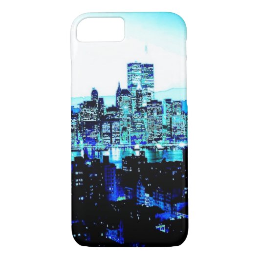 Blue New York iPhone 7 Hoesje (Achterkant)
