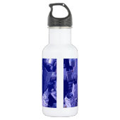 Blue New York Waterfles (Achterkant)