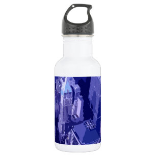 Blue New York Waterfles