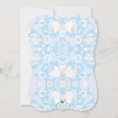 Blue New Zealand Tribal Design Baby shower - Jonge Kaart (Achterkant)