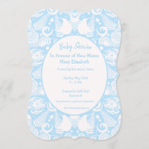 Blue New Zealand Tribal Design Baby shower - Jonge