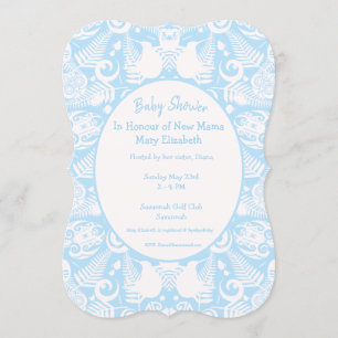 Blue New Zealand Tribal Design Baby shower - Jonge Kaart