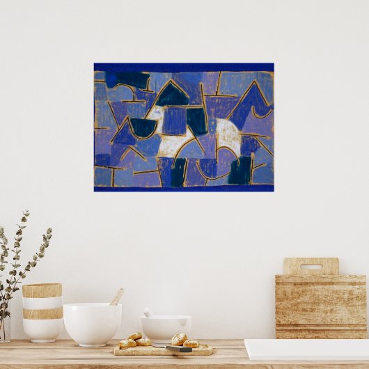 Blue Night, 1937, van Paul Klee Poster (Keuken)