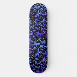 Blue Night Butterflies  Persoonlijk Skateboard