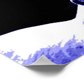 Blue Night Horse Dreams Motivatie kunstwerk Poster (Hoek)