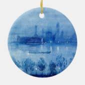 Blue Night, Londen | Joseph Pennell Keramisch Ornament (Achterkant)