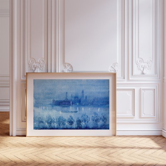 Blue Night, Londen | Joseph Pennell Poster