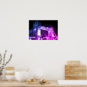 Blue Night London Tower Bridge Poster (Keuken)