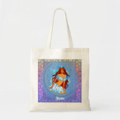 Blue Night Moon Fairy canvas tas (Voorkant)