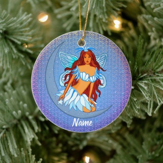 Blue Night Moon Fairy ornament (Boom)