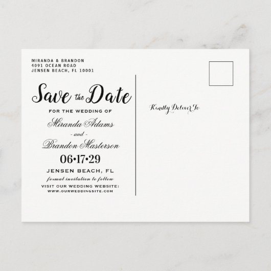 Blue Night Silver Mason Jar String Lights Wedding Aankondigingskaart (Achterkant)