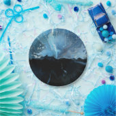 Blue Night Sky Galaxy Papieren Bordje (Feest)