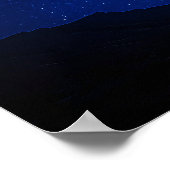 Blue Night Sky Motivatie Poster (Hoek)