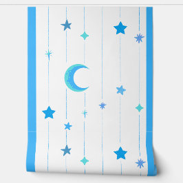 Blue Night Sky Wallpaper Behang