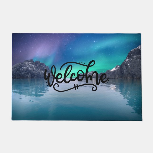 Blue Night Sky | Welkom Deurmat (Voorkant)