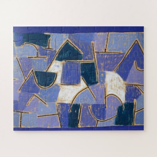 Blue Night van Paul Klee, Abstract Legpuzzel (Horizontaal)