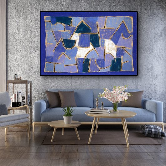 Blue Night van Paul Klee, Abstract Poster