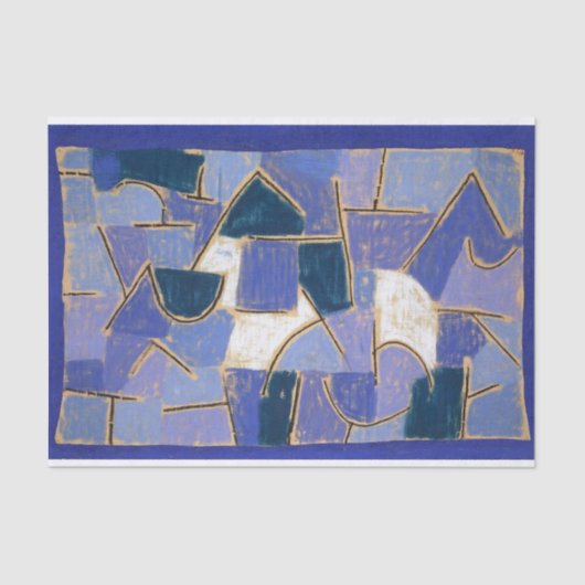 Blue Night van Paul Klee, Abstract Tissuepapier (Voorkant)