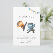 Blue Ninja Party - Bedankt voor je creditcard (Staand voorkant)