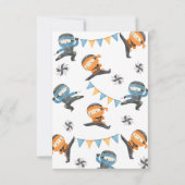 Blue Ninja Party - Bedankt voor je creditcard (Achterkant)