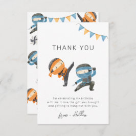 Blue Ninja Party - Bedankt voor je creditcard