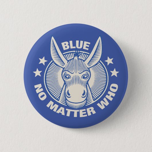 Blue No Matter die Ronde Button 5,7 Cm (Voorkant)