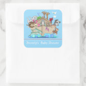 Blue Noah's Ark Baby shower Sticker (Tas)