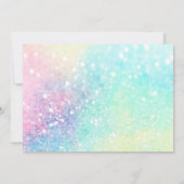 Blue Noah's Ark Baby shower Uitnodiging (Achterkant)