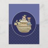 Blue Noah's Ark Briefkaart (Voorkant)