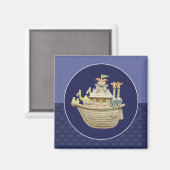 Blue Noah's Ark Magneet (Voorkant / Achterkant)