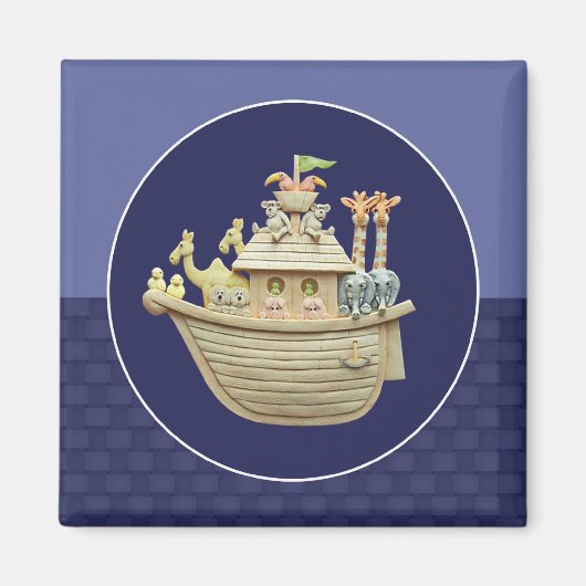 Blue Noah's Ark Magneet (Voorkant)