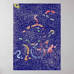 Blue Noodle Poster