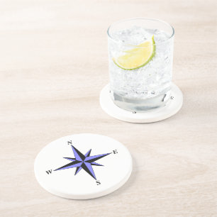 Blue North Arrow-Onderzetter Zandsteen Onderzetter