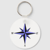 Blue North Arrow Sleutelhanger (Voorkant)