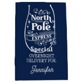 Blue North Pole Special OVERNIGHT-LEVERING VOOR Medium Cadeauzakje (Voorkant)
