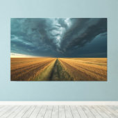 Blue Norther Poster - Dramatic Weather Front Print (Insitu (Houten vloer))