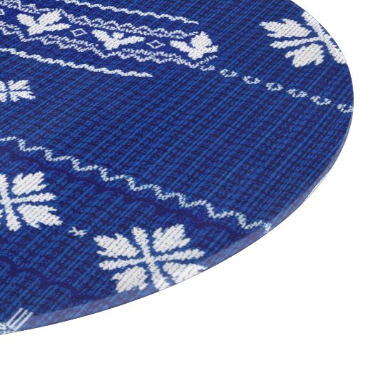 Blue Norwegian Knit, Cutting Board Snijplank (Hoek)