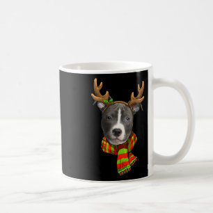 Blue Nose Pitbull Christmas Reindeer Pet Hondenlie Koffiemok
