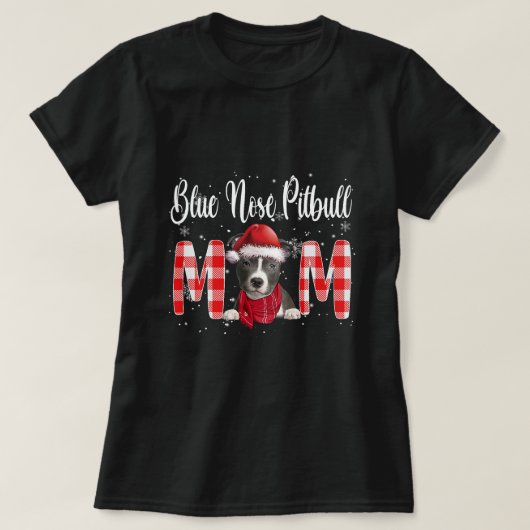 Blue Nose Pitbull Dog Mom Dad Familiekostuum DIY C T-shirt (Design voorkant)
