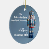 Blue Notenkraker gepersonaliseerd Ornament (Rechts)
