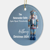 Blue Notenkraker gepersonaliseerd Ornament (Links)
