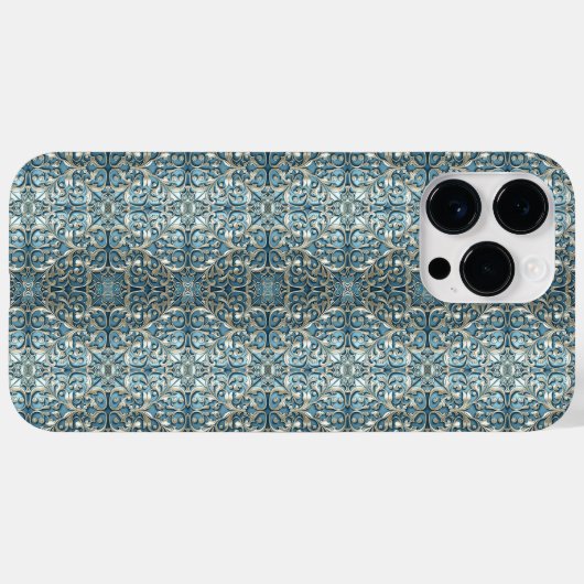 Blue Nouveau Otterbox Hoesje (Achterkant (horizontaal))