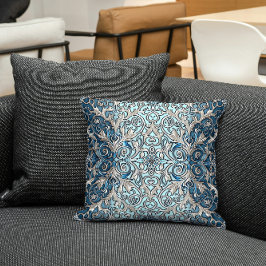 Blue Nouveau Pillow Kussen