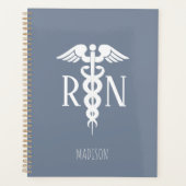 Blue Nurse Medical Caduceus Persoonlijk Planner (Voorkant)