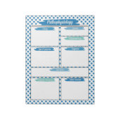 Blue Nursing - Pathofysiologie Sjabloon Notitieblok (Linkerzijde)