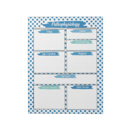 Blue Nursing - Pathofysiologie Sjabloon Notitieblok