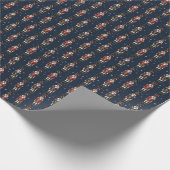 Blue Nutcrackers Christmas Wrapping Paper Cadeaupapier (Hoek)