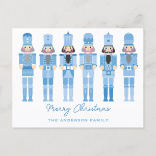 BLUE NUTCRACKERS KERST BRIEFKAART