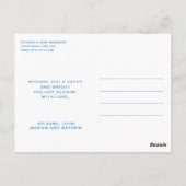 BLUE NUTCRACKERS KERST BRIEFKAART (Achterkant)